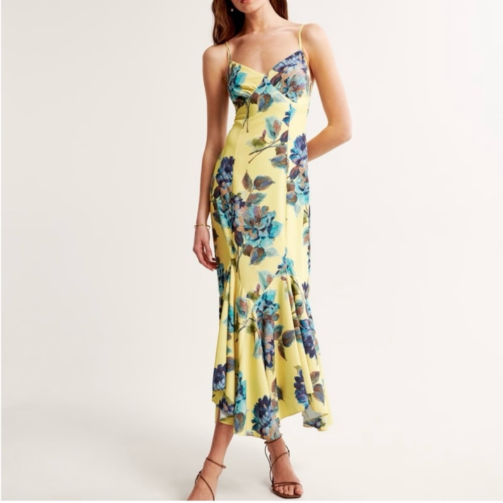 Abercrombie & Fitch Yellow Floral Dress